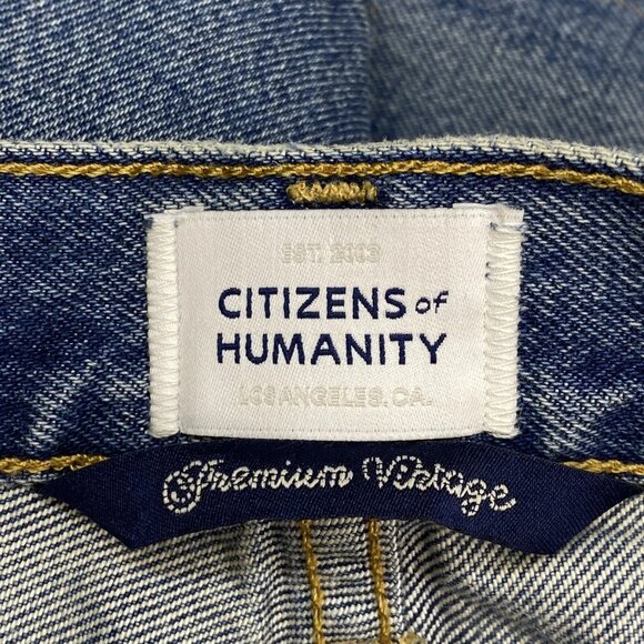 NEW CITIZENS OF HUMANITY Women’s Babylonia Relaxed Straight Jeans Blue Size 30 - Picture 5 of 12